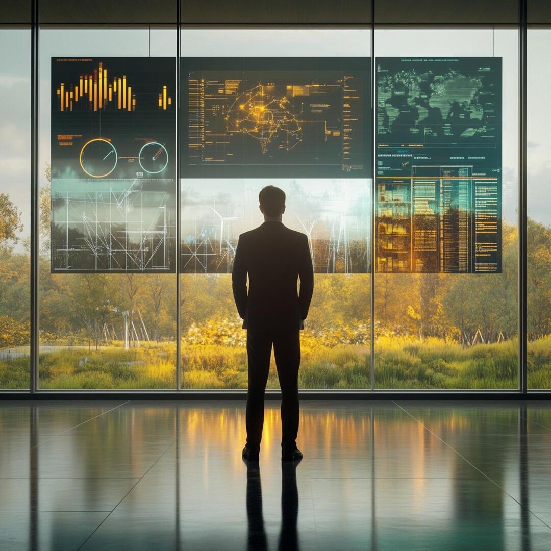 Professional reviewing market data